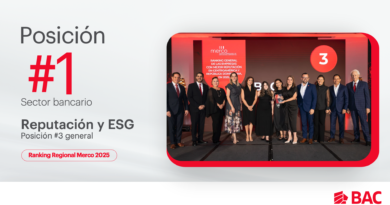 BAC es el #1 en el sector bancario regional en Reputación y ESG